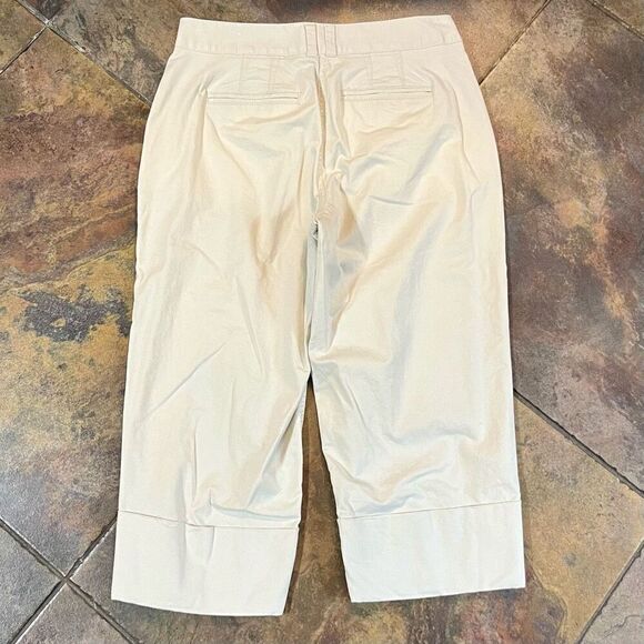 Loft Khaki Julie Cropped Pants 4 - Picture 8 of 8